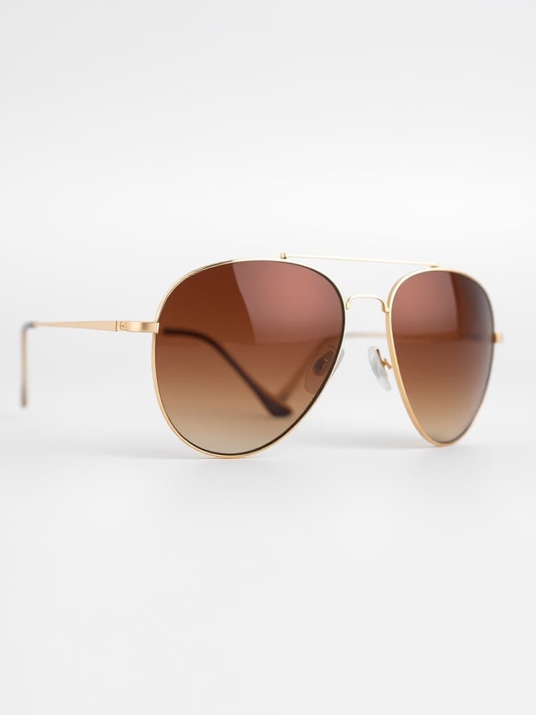 Lunettes aviateur monture dorée