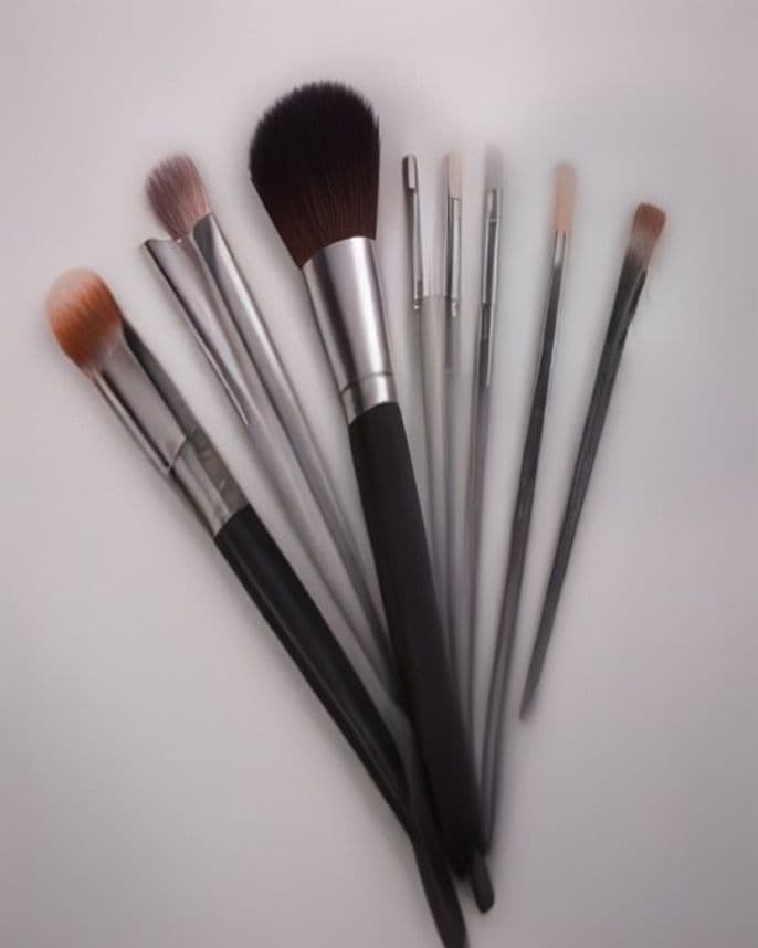 Set de cinq pinceaux de maquillage
