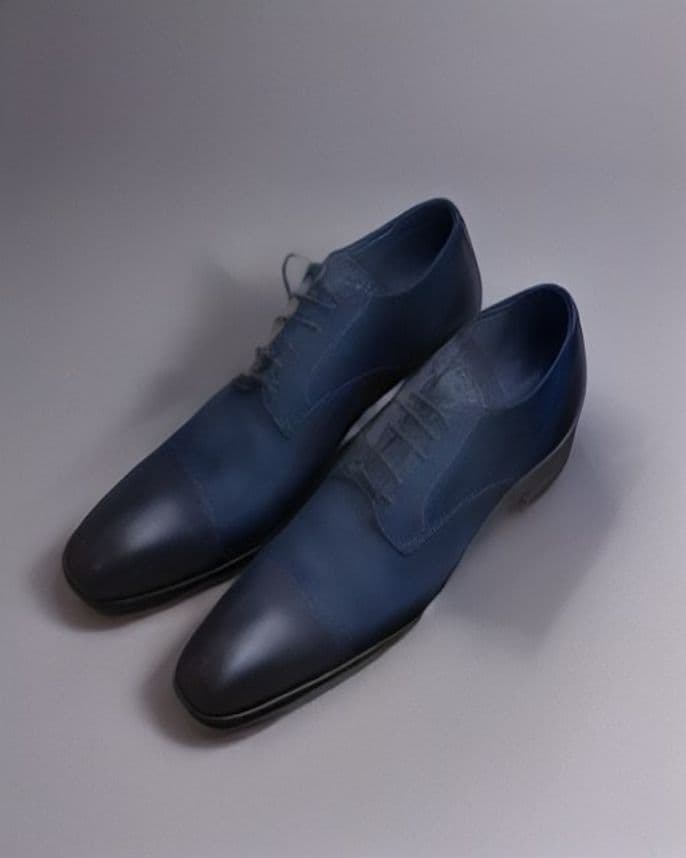 Derbies en daim bleu nuit