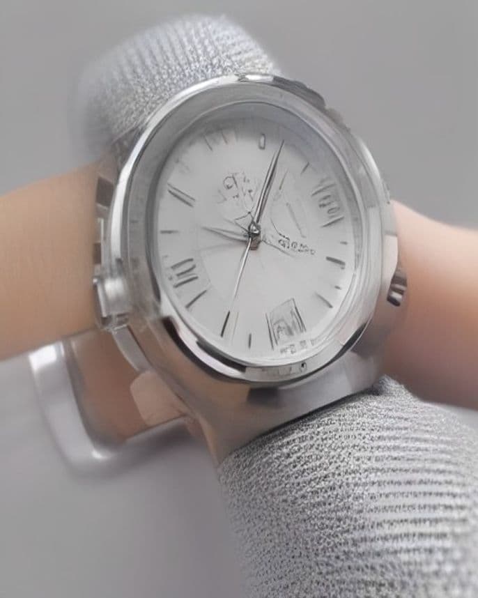 Montre chronographe en acier