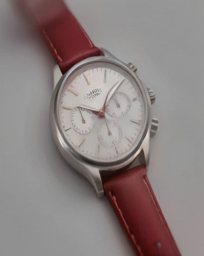 Montre chronographe bracelet cuir