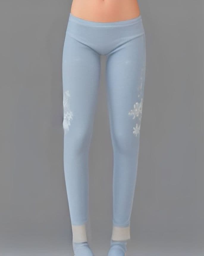Legging fille imprimé fleurs