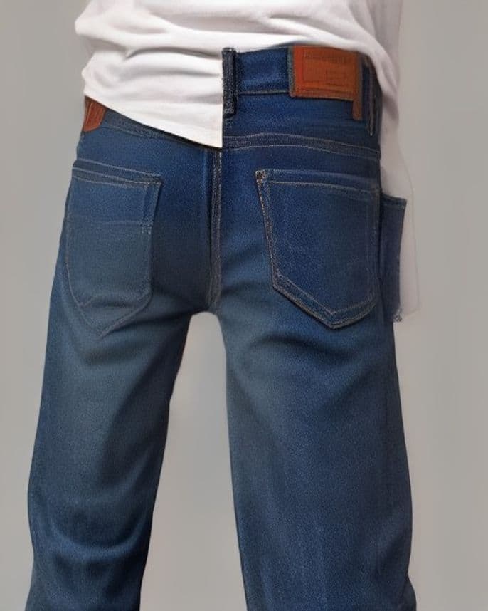 Jean coupe droite en denim selvedge