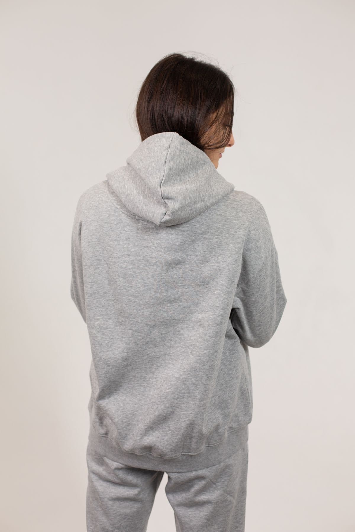 Hoodie oversize en molleton